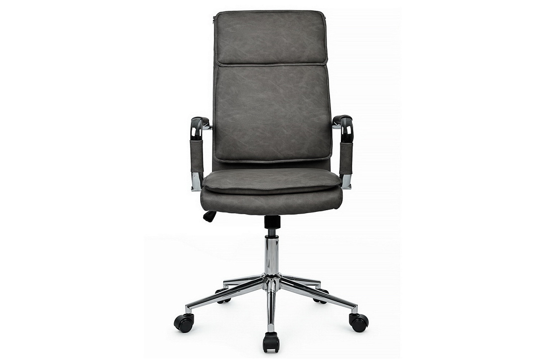 кресло руководителя rv chair dil 6018h серая экокожа фото